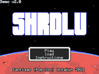 SHRDLU title screen